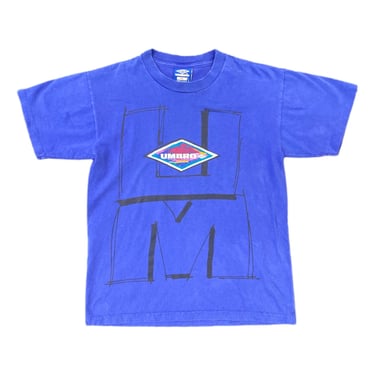 (XS) Vintage Blue Umbro T-Shirt 030722 JF