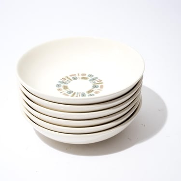 Temporama Dinnerware Berry Bowls, 5 1/2" Diameter, 1960s 