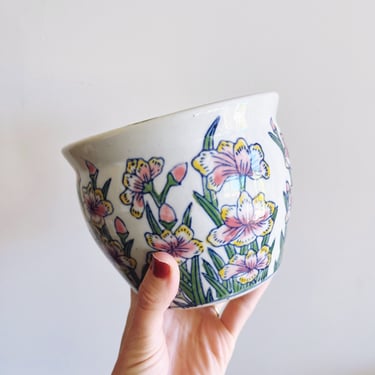 Vintage Chinese Porcelain Planter Pot 