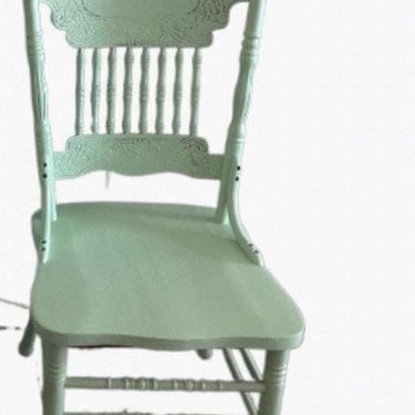 Farmhouse chairs dining chairs hand painted chairs custom color antique green  painted chairs kitchen chairs one chair farmhouse decor 
