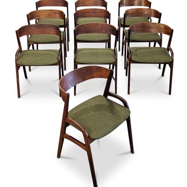 10 Rosewood Dining Chairs - 072340