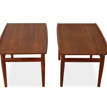Pair of Danish Teak End Tables by Grete Jalk for Glostrup Møbelfabrik, Circa 1960s - *Please ask for a shipping quote before you buy. 
