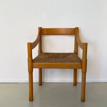 Vintage Vico Magistrelli Carimate Rush Arm Chair