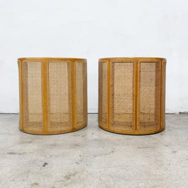 Cane Demilune Console Table *MESSAGE US for shipping quote* 