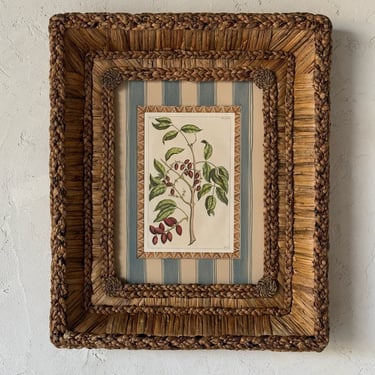 Gusto Woven Frame with 19th C. Rumpf Engraving IX