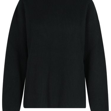 Jil Sander Black Wool Crew Neck Sweater Women
