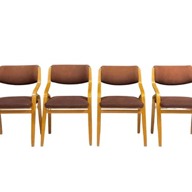 Set of Chairs by Ludvík Volák for Dřevopodnik Holešov, Czechoslovakia, 1970s 