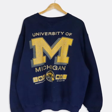 Vintage University Of Michigan Varsity Perennial Power Of The Big Ten Sweatshirt Sz L