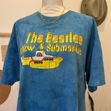 Liquid Blue 2000s The Beatles Yellow Submarine Oversized Cotton Graphic Tee XL 