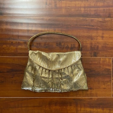 Vintage 1960’s Gold Whiting and Davis Purse 