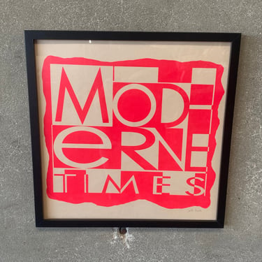 Limited Edition Serigraph Art Print &quot;Modern Times&quot; By Jeff Faeth