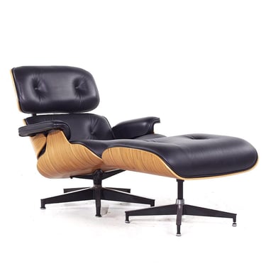 Charles and Ray Eames for Herman Miller Mid Century Walnut Lounge Chair and Ottoman - mcm 