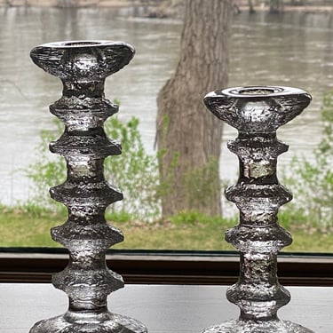 Pair Iittala Festivo Candle Holders Made in Finland 