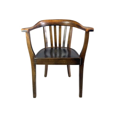 Vintage Chair Bentwood Coffee House Mid Century Armchair Oak 