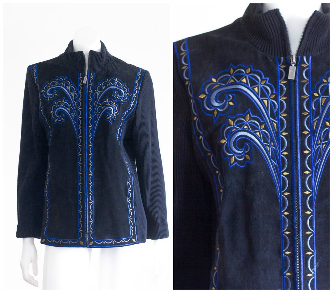 80s-90s “Bob mackie” Big Velour Jacket 【公式通販】