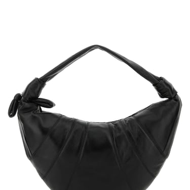 Lemaire Women Black Leather Medium Croissant Shoulder Bag