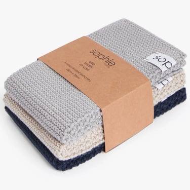 Sophie Home | Reuseable + Eco-Friendly Cotton Knit Dishcloths