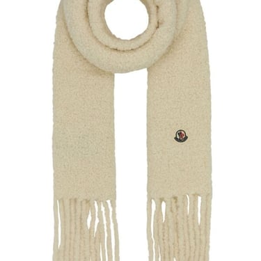 Moncler Woman Ivory Alpaca Blend Scarf