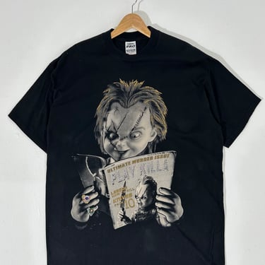 Vintage 2000s Bedazzeled Chucky &quot;Play Killa&quot; T-Shirt Sz. 3XL