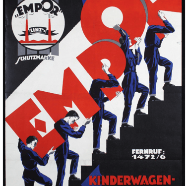 Art Deco Poster for EMPOR by Linz Metalworks 