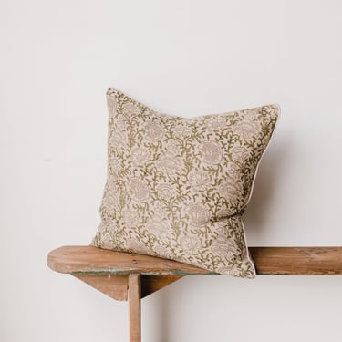 Block Print Pillow Cover | Nisa Mara