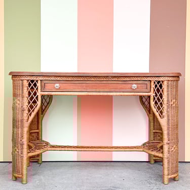 Henry Link Braided Wicker Desk