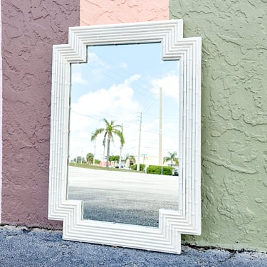 Palm Beach Style Faux Bamboo Mirror