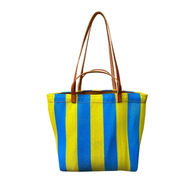 Mini Market Bag | Yellow and Blue