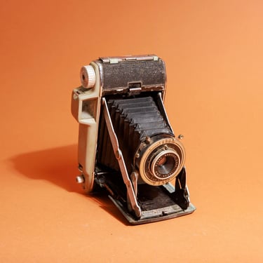 Vintage 40s Grey Black Kodak Eastman Tourist Folding Film Decor Prop Collectable Camera 