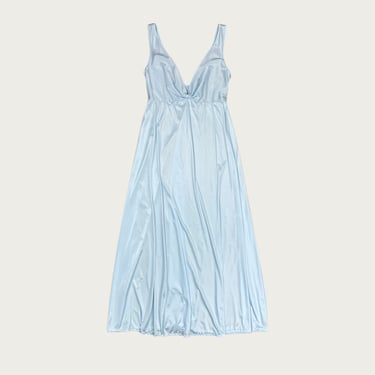 (L) Baby Blue Maxi Slip Dress