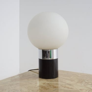 Marble & Chrome Table Lamp 