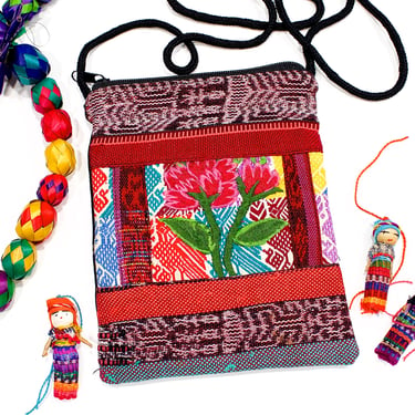 Deadstock VINTAGE: 1980s - Native Guatemalan Small Bag Pouch Bag - Native Textile - Boho, Hipster - New Old Stock - SKU 1-E3-00029704 