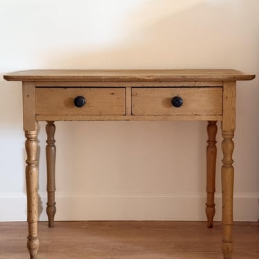 Antique English Pine Accent Table/Desk 