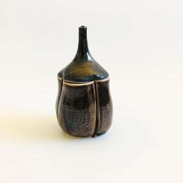 Studio Pottery Garlic Jar 