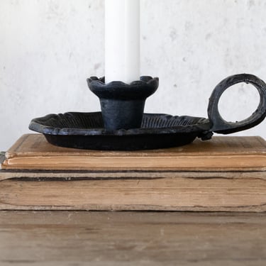 Wrought Iron Chamber Candle Holder, Rustic Chamberstick Candleholder, Wrought Iron Candle Holder 