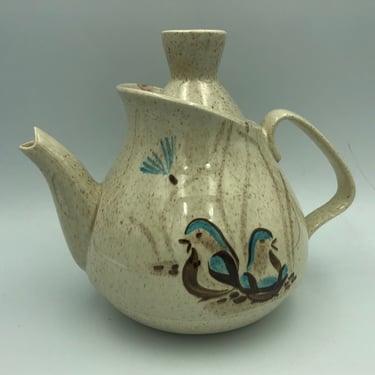 Red Wing Bob White Teapot [Vintage Mid-century Pottery Tableware | Casual Line] 