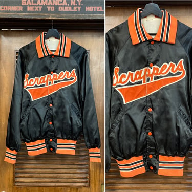 Vintage 1960’s “Scrappers” Athletic Team Bomber Jacket, 60’s Bomber Jacket, 60’s Athletic Jacket, 60’s Jacket, 60’s Vintage Clothing 