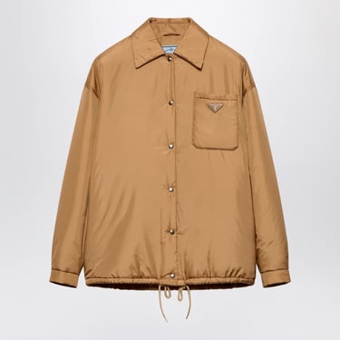 Prada Lightweight Re-Nylon Jacket In Camel Color Women