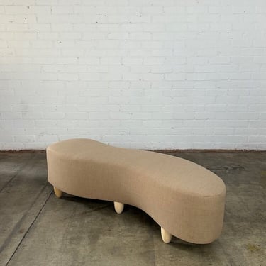 Handcrafted Squiggle ottoman #1 