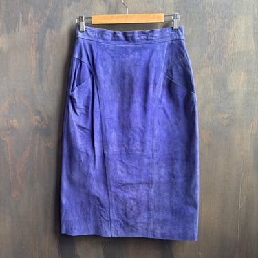 Vintage Purple Suede Skirt