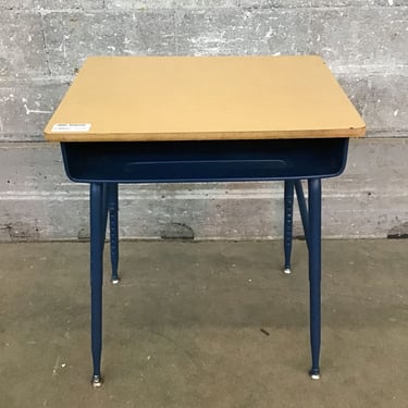 Matte Navy School Desk (Seattle)