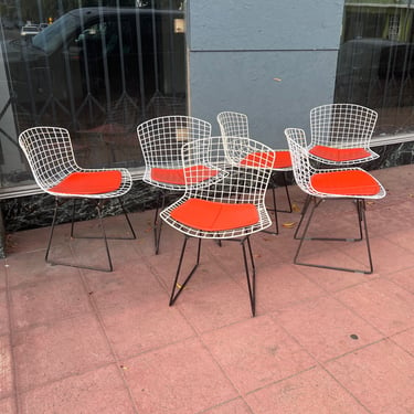 Set of 6 Harry Bertoia Design Chairs for Knoll