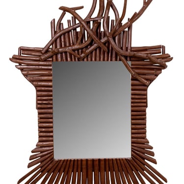 Faux Bois Branch Rectangular Mirror