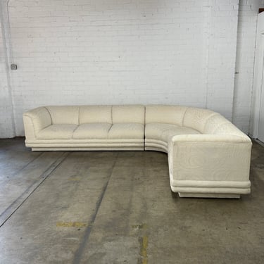 Post Modern Ribbed 3 piece Sectional 