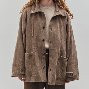 Yoko Sakamoto Kasuri Parka, Brown Broken Stripe