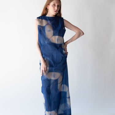 Cobalt Pleated Dress | Yoshiki Hishinuma 