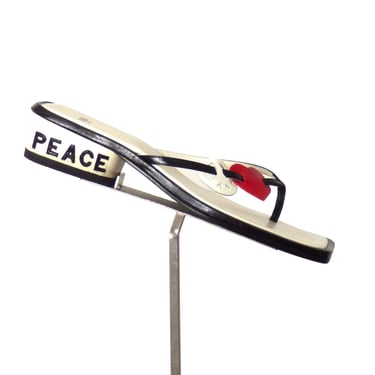 MOSCHINO- Peace &amp; Love Sandals, Size 38