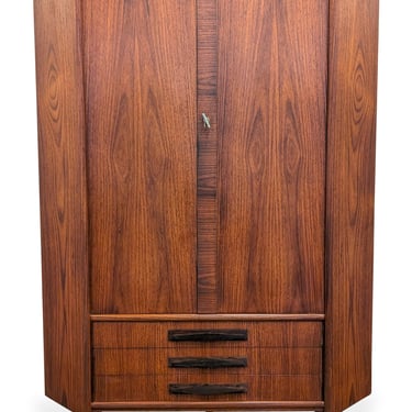 Rosewood Corner Cabinet - 022509