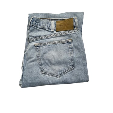 Vintage Men's Calvin Klein Stonewash Jeans, Relaxed Straight Leg, Size 36 