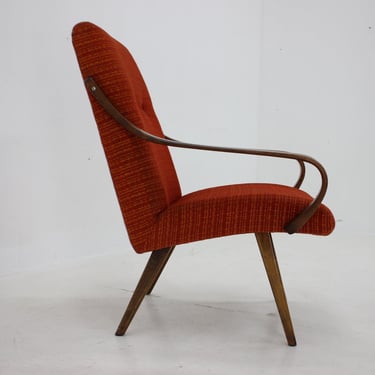 1960s Beech Armchair, Czechoslovakia 